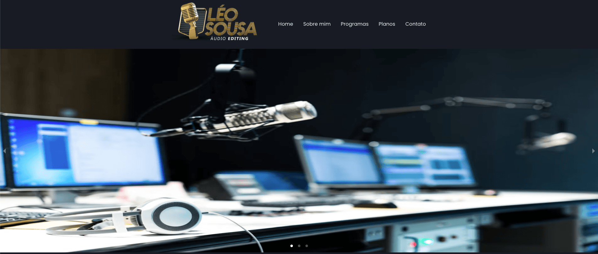 Site do locutor Léo Sousa